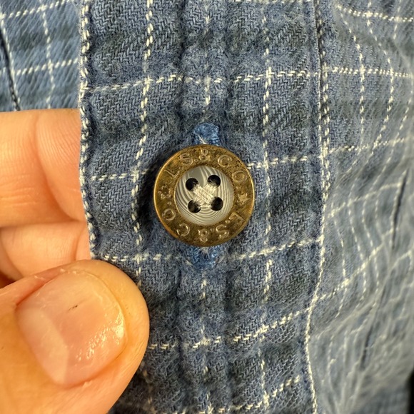 Vtg Upcycled Levi's Flannel by SOJARA – Bruce Springsteen Patch, Plaid, Sz XL - Picture 4 of 14